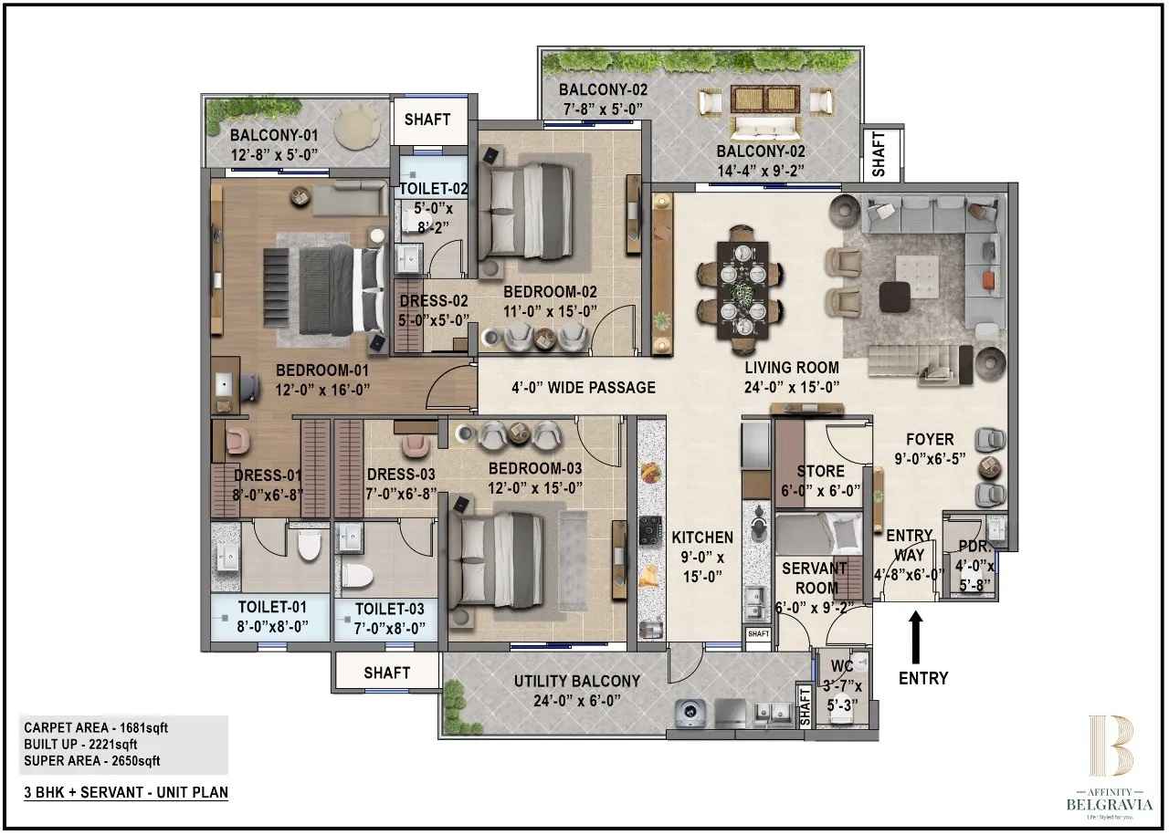 Affinity Belgravia floor plan